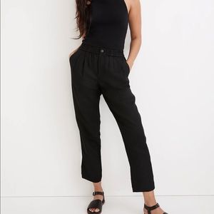 Madewell Wide Leg Linen Trousers